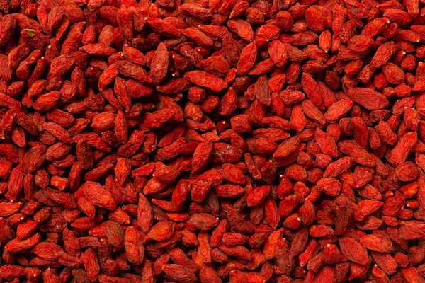 Gruppe Roter Beeren Goji Isoliert Auf Weißem Hintergrund — Stockfoto