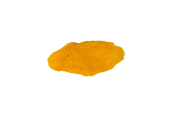 Droge Smakelijke Mango Plakjes Geïsoleerd Een Witte Achtergrond Bovenaanzicht — Stockfoto