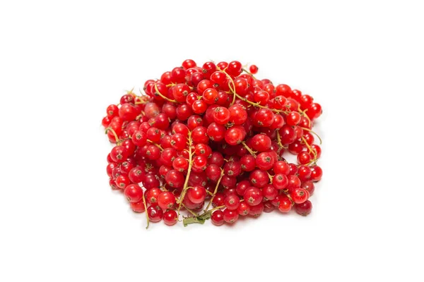 Tasty Red Currant Isolated White Background Top View — Stock Photo, Image