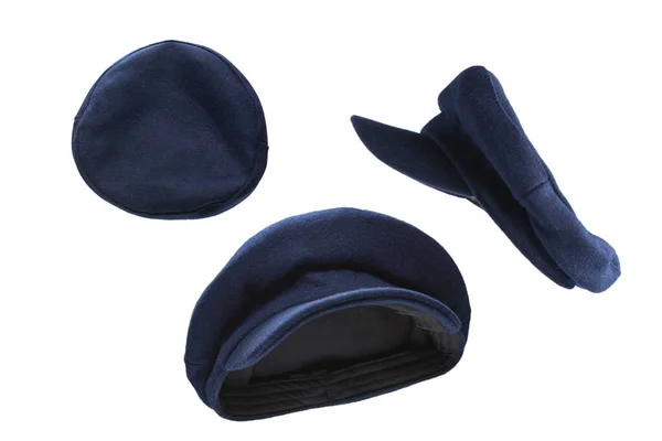 Female Blue Hat Visor Isolated White Background — Stock Photo, Image