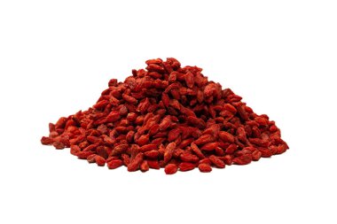 Kırmızı böğürtlen grubu beyaz arka planda izole edilmiş.. 