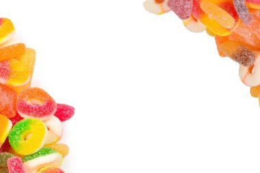 Çeşit çeşit şekerleme. Üst Manzara. Jöleli şekerler.