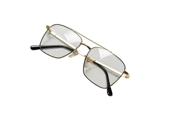 Transparente Modebrille Isoliert Auf Weißem Hintergrund — Stockfoto