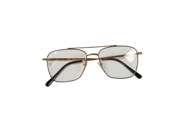 Průhledné Módní Brýle Izolované Bílém Pozadí — Stock fotografie
