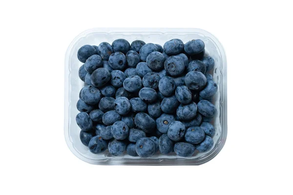 Group Tasty Fresh Blueberry Isolated White Background — Stock Photo, Image
