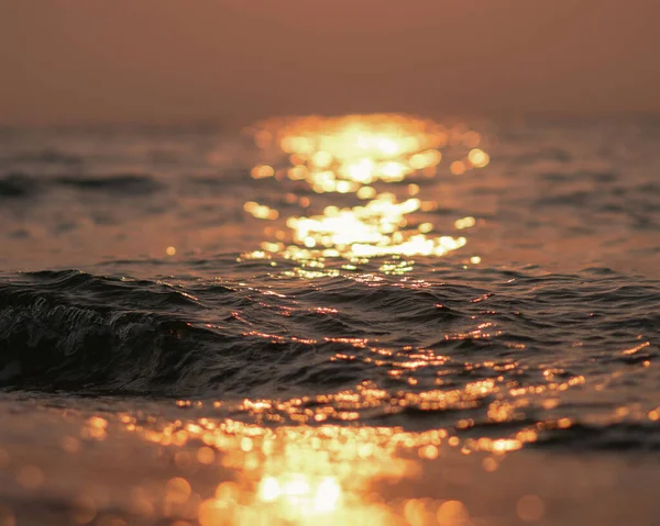 Schöne Sommer Meer Hintergrund Wellen Sonnenschein — Stockfoto
