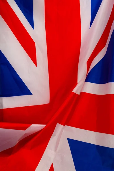 Velká Britská Vlajka Jako Pozadí Horní Pohled — Stock fotografie
