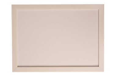 Beyaz arkaplanda izole edilmiş beyaz boş fotoğraf çerçevesi.  