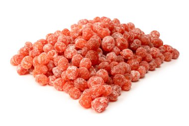 Kurutulmuş kumkat beyaz arka planda izole edilmiş. Üst görünüm.