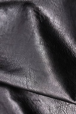 Siyah deri desenli. Üst görünüm. 