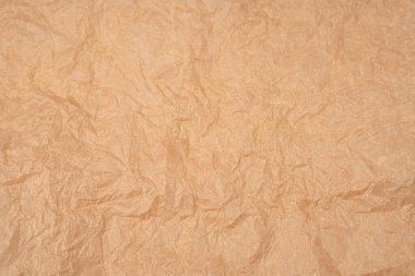 Arka plan olarak buruşmuş kağıt. Üst görünüm.