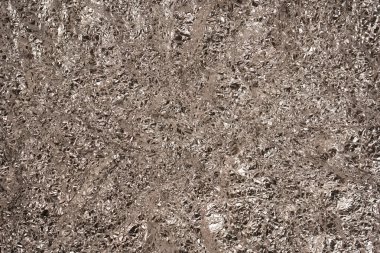 Parlak gümüş folyo arka plan. Üst görünüm.