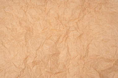 Arka plan olarak buruşmuş kağıt. Üst görünüm.