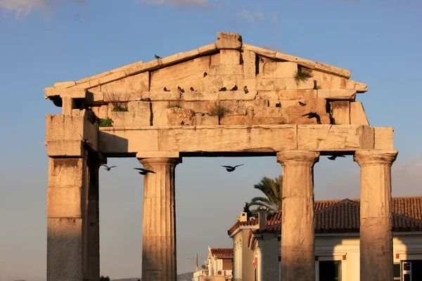Arch Roman period at dawn — Stock Photo, Image