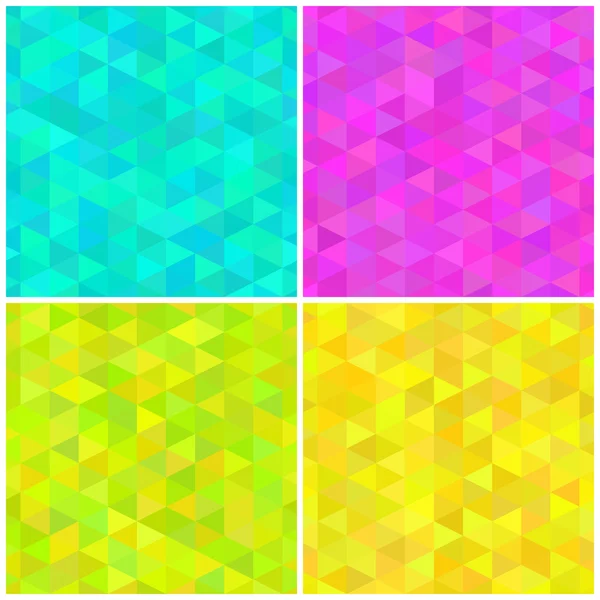 Motifs abstraits sans soudure triangulaires — Image vectorielle