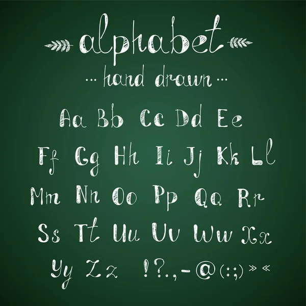 Pizarra de alfabeto y signos de puntuación — Archivo Imágenes Vectoriales
