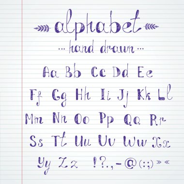 El çizimi alfabe