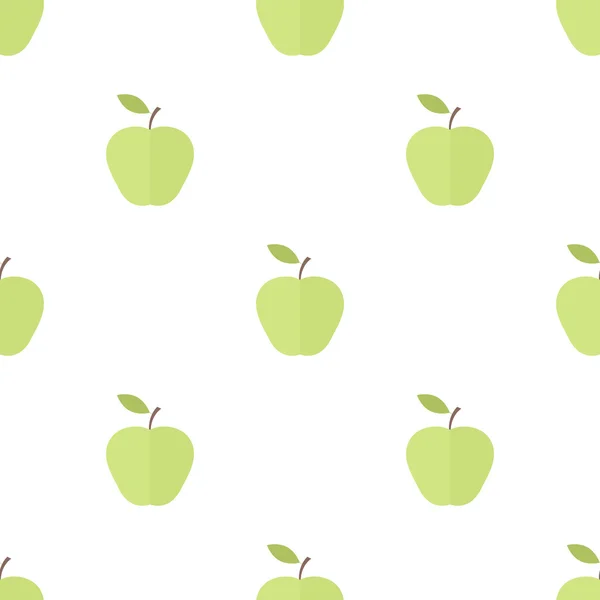 Patrón sin costuras con manzanas — Vector de stock