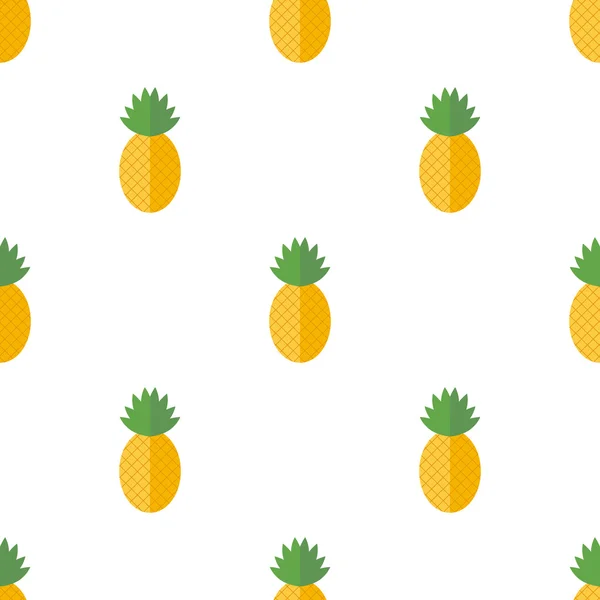 Naadloze patroon met ananas — Stockvector