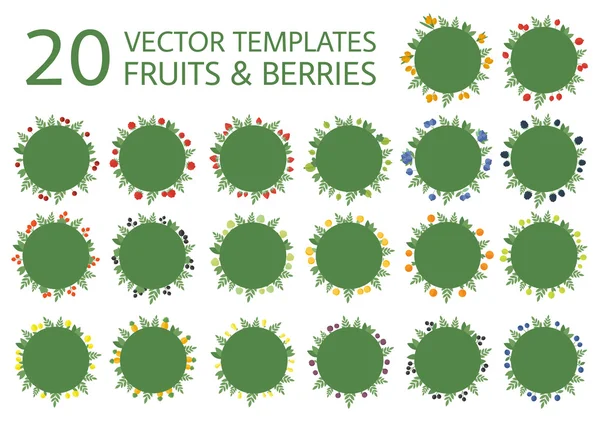 Баннеры с фруктами в векторе — стоковый вектор