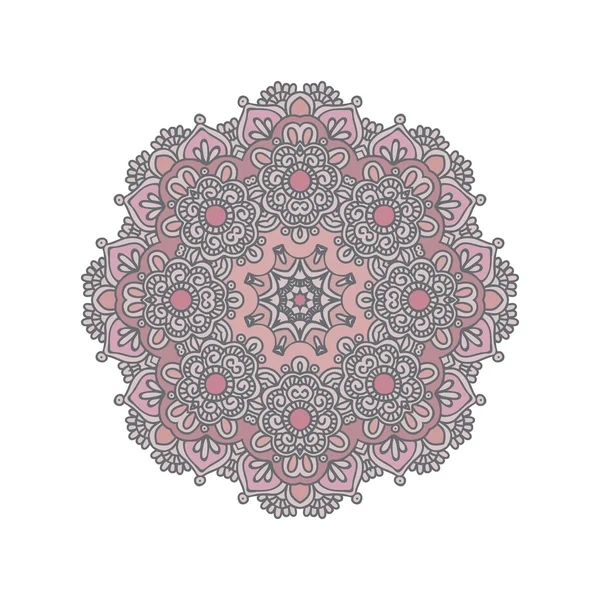 Mandala, ornamento orientale. Illustrazione vettoriale — Vettoriale Stock