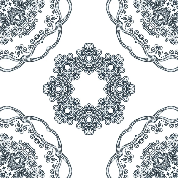 Seamless background, east ornament. Vector illustration — Stock Vector