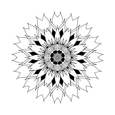 Mandala. Round oriental pattern in indian style