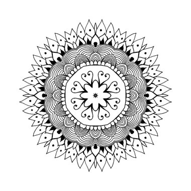 Mandala. Round oriental pattern in indian style