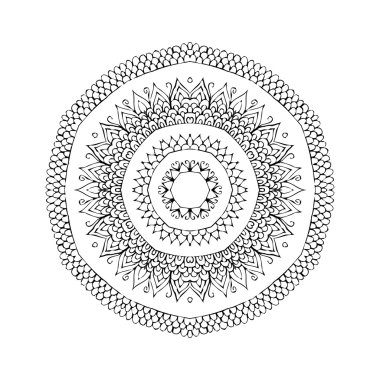 Mandala. Round oriental pattern in indian style