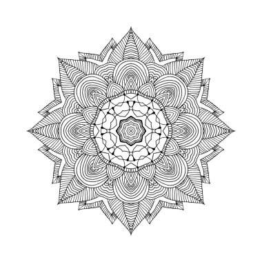 Mandala. Round oriental pattern in indian style