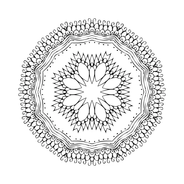 Mandala. Round oriental pattern in indian style — стоковий вектор