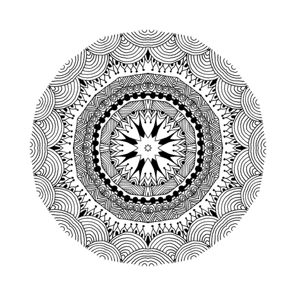 Mandala. Round oriental pattern in indian style — стоковий вектор