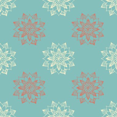 çizilmiş kar taneleri ile Seamless Modeli