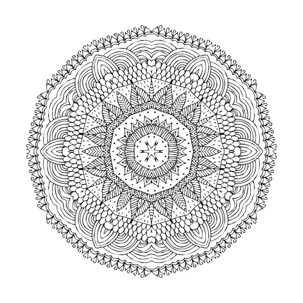 Mandala. Round oriental pattern in indian style — Stock vektor