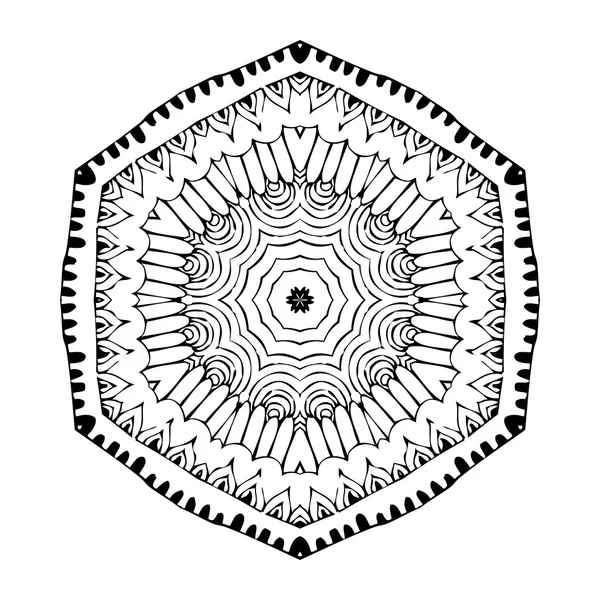 Mandala. Round oriental pattern in indian style — Stock vektor