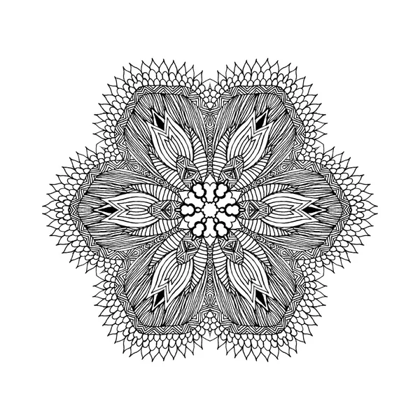 Mandala. Round oriental pattern in indian style — Wektor stockowy