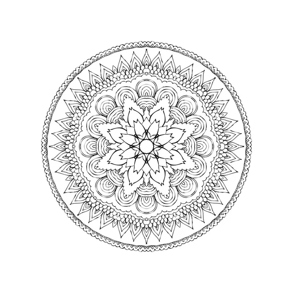 Mandala. runde orientalische Muster im indischen Stil — Stockvektor