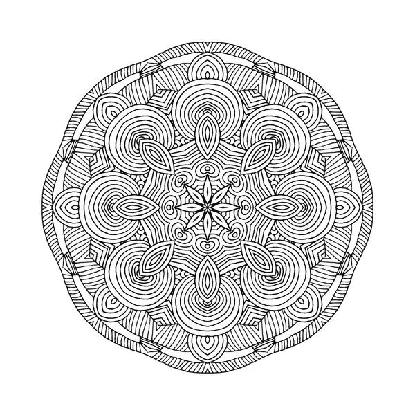 Mandala. Round oriental pattern in indian style — 스톡 벡터