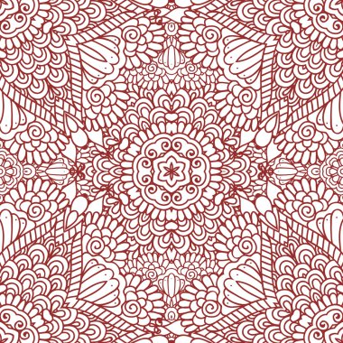 Mehndi kına tasarım seamless modeli