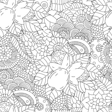 Seamless modeli siyah beyaz ceviz