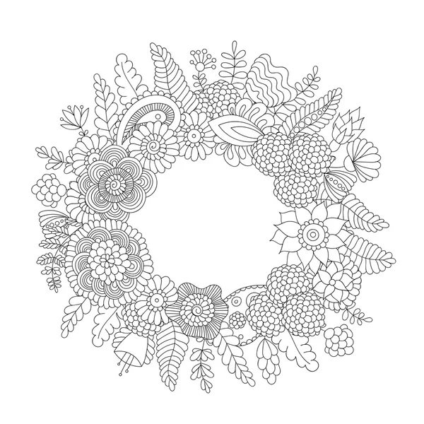 Desen siyah ve beyaz doodle