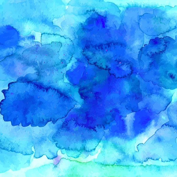 Textura de aquarela azul em vetor — Vetor de Stock