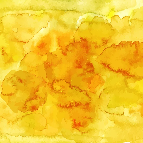 Gelbes gold-Aquarell-Hintergrund — Stockvektor