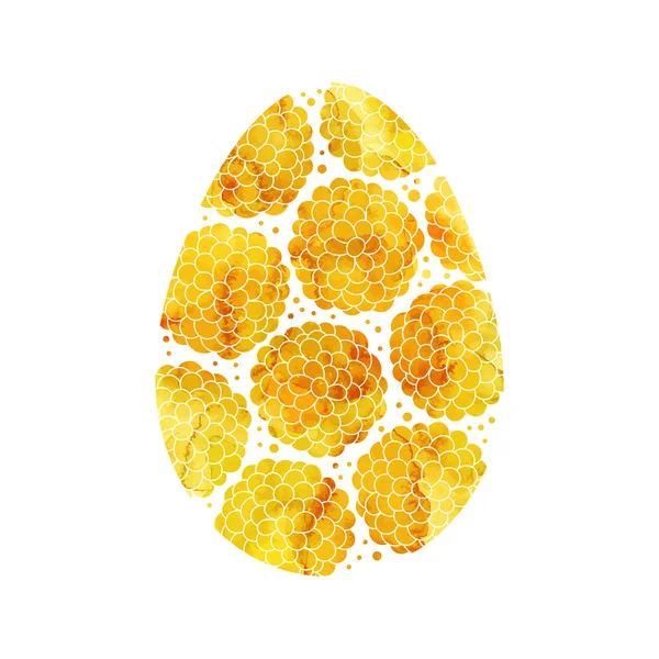 Χρυσό αυγό του Πάσχα στο άνυσμα — Διανυσματικό Αρχείο
