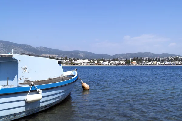 Uma vista característica da famosa cidade de turismo Bodrum — Fotografia de Stock