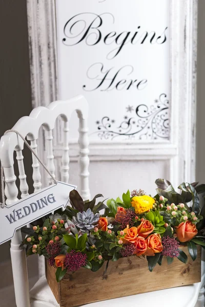 Indrukwekkende bruiloft setup — Stockfoto