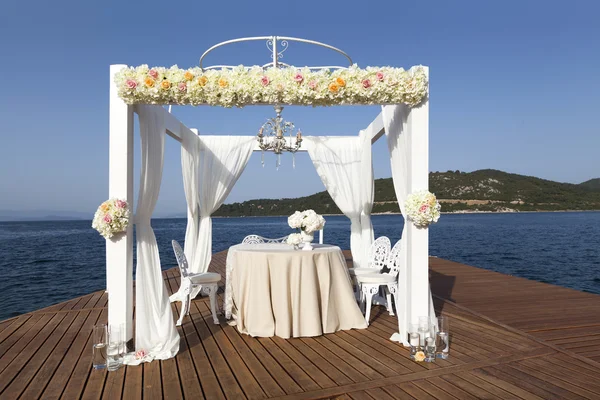 Impressive and beautiful wedding set up — Stock Photo, Image