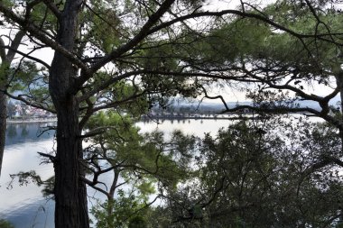 Akyaka dağlardan görüntülemek