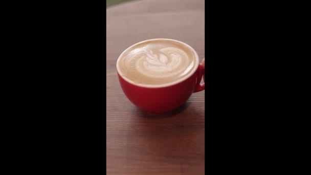 A Coffe barista egy kávéért dolgozik. Kézi csöpögtető kávéTuristák csepegtető kávéval. Forró vizet öntök. forró italokat szolgálnak fel a modern kávézóban. — Stock videók