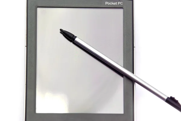 Touch screen display and stylus — Stock Photo, Image